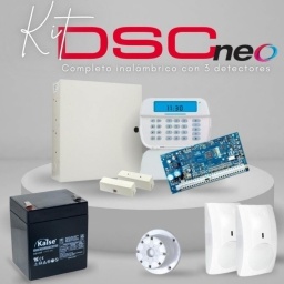 Kit DSC NEO completo inalmbrico con 3 detectores