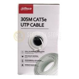 Cable UTP Dahua cat5E 305mts 100% cobre blanco (interior)