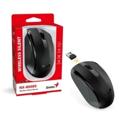 Mouse Genius NX-8008S silencioso inalmbrico negro