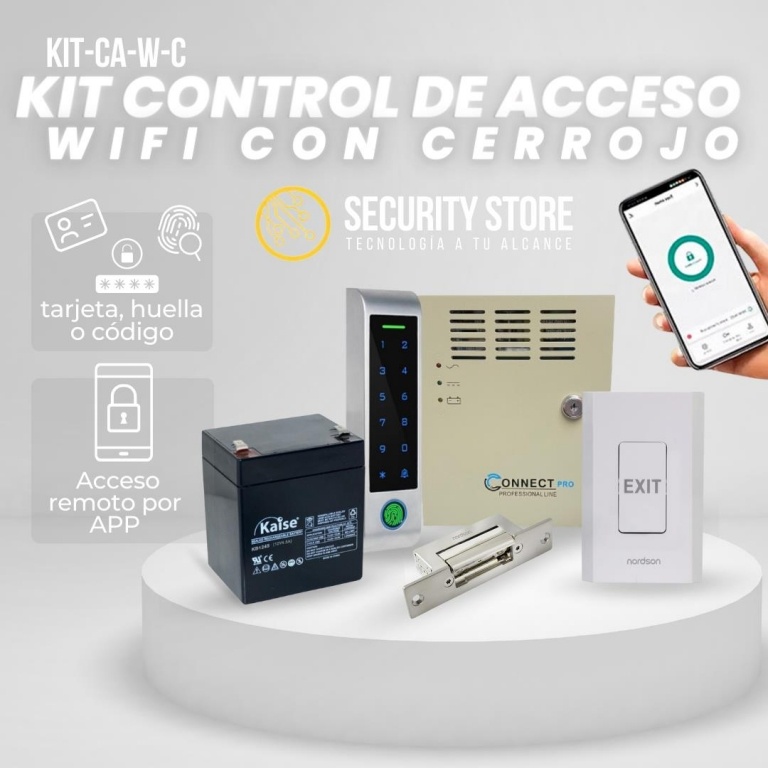 Kit control de acceso WiFi con cerrojo